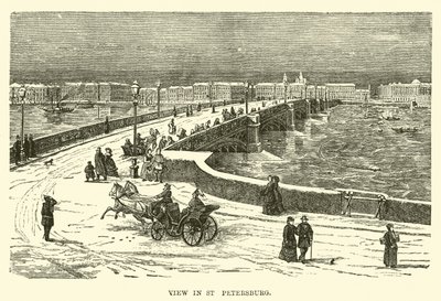 Veduta di San Pietroburgo da English School