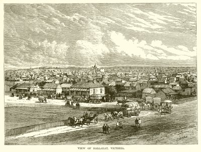 Veduta di Ballarat, Victoria da English School