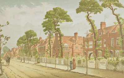 Veduta di Bedford Park, 1882 da English School