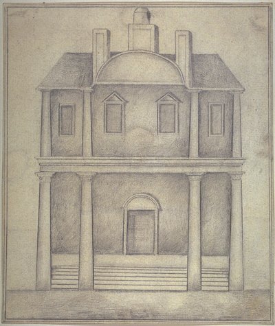 Veduta del Teatro di Blackfriars, c.1650 da English School