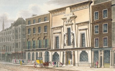 Vista del Museo Bullocks, Piccadilly, 1815 da English School