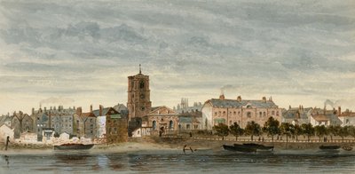 Vista di Chelsea dal fiume da English School