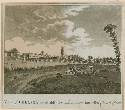 Veduta di Chelsea nel Middlesex vicino al cimitero di Battersea da English School