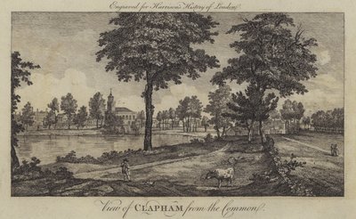 Veduta di Clapham dal comune da English School