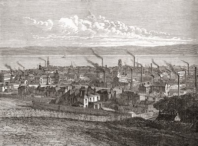 Veduta di Dundee, Scozia, da 
