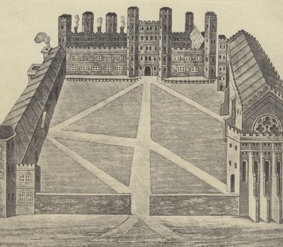 Veduta di Eton, c 1622 (incisione) da English School