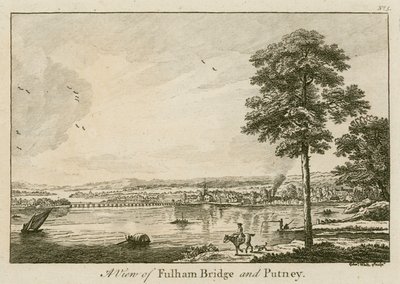 Veduta del Ponte di Fulham a Putney da English School
