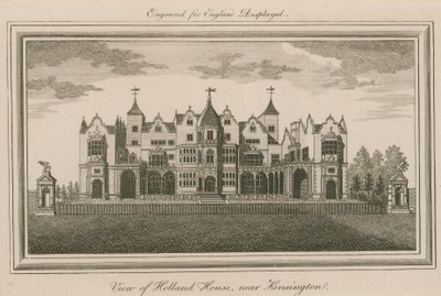 Vista di Holland House, vicino a Kensington da English School