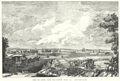 Veduta di Leith, dalla Easter Road, 1751 da English School