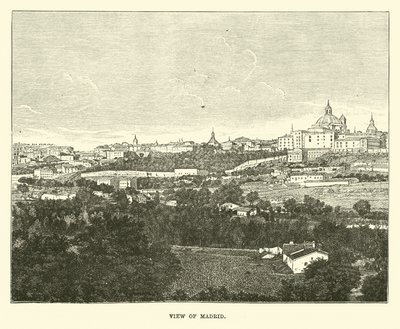 Veduta di Madrid da English School