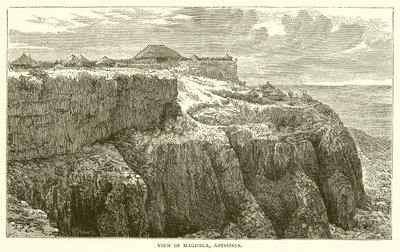 Veduta di Magdala, Abissinia da English School