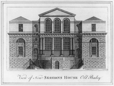 Vista della New Sessions House Old Bailey da English School