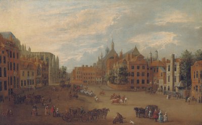 Veduta di Old Palace Yard, Westminster, con l