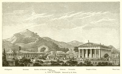 Vista di Olimpia, restaurata da R. Bohn da English School