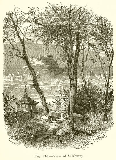 Veduta di Salisburgo da English School