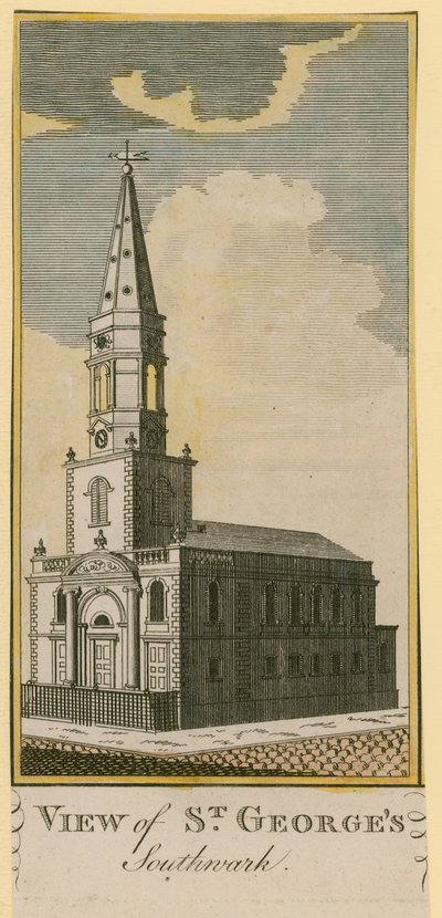 Vista di San Giorgio, Southwark da English School