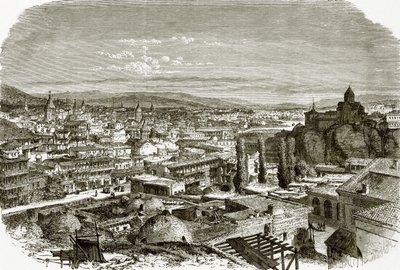 Veduta di Tiflis da English School