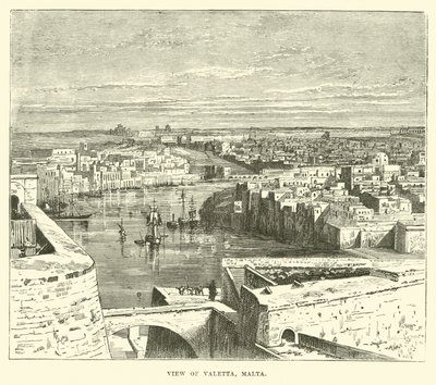 Veduta di Valetta, Malta da English School