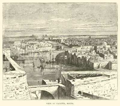Veduta di Valetta, Malta da English School