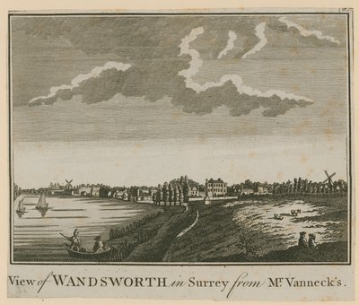 Vista di Wandsworth nel Surrey da Mr Vannecks da English School