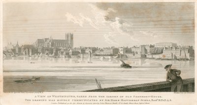 Vista di Westminster, presa dal giardino della Vecchia Casa Somerset da English School