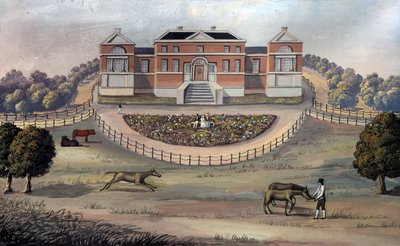 Veduta di una casa di campagna in un parco, c.1825 da English School