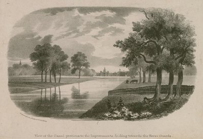 Vista del Canale, St Jamess Park, Londra, prima dei miglioramenti da English School