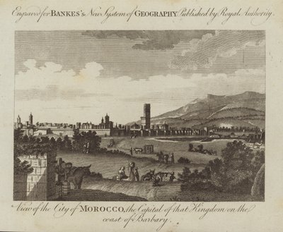 Veduta della città di Marrakech da English School