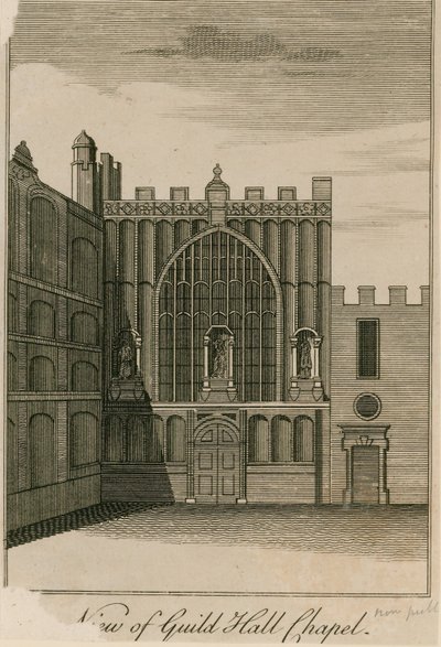 Vista della Cappella della Guildhall, Londra da English School
