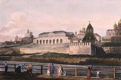 Veduta del Palazzo Imperiale del Cremlino a Mosca, tavola 7 da 