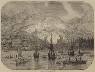 Veduta del Molo, Gaeta (incisione) da English School