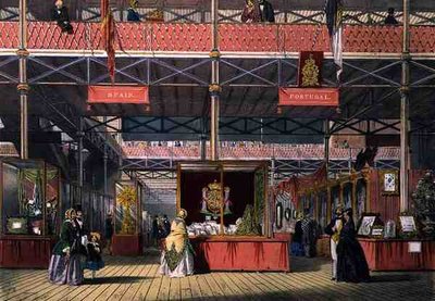 Veduta delle sezioni di Spagna e Portogallo della Grande Esposizione del 1851, da Dickinson