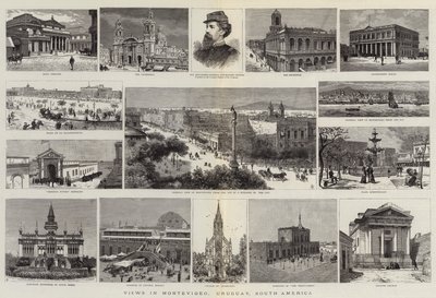 Vedute di Montevideo, Uruguay, Sud America da English School