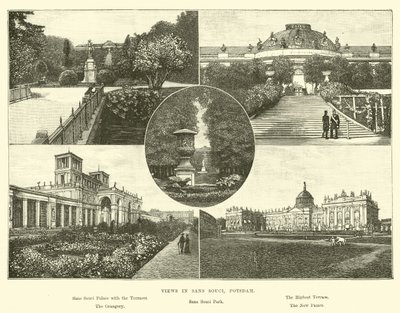 Vedute di Sans Souci, Potsdam da English School