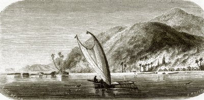 Villaggio di Vanu, isola di Vanikoro da English School