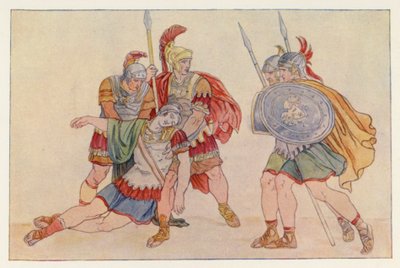 Eneide di Virgilio: Enea e il corpo di Lauso da English School