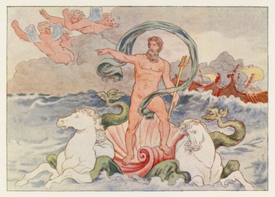 Eneide di Virgilio: Nettuno calma le onde da English School