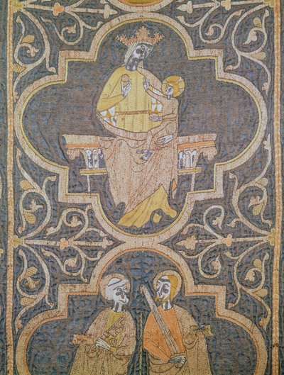 Vergine e Bambino, dettaglio dalla pianeta di Clare, c.1272-94 da English School
