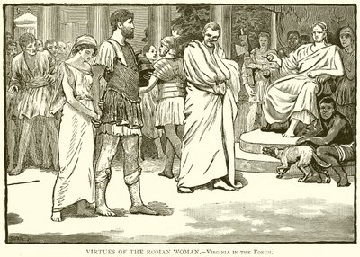 Virtù della donna romana. Virginia nel Foro da English School