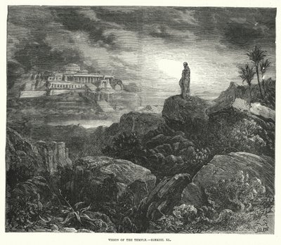Visione del tempio, Ezechiele XL (incisione) da English School
