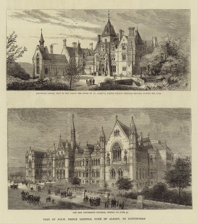 Visita di SAR il principe Leopoldo, duca di Albany, a Nottingham da English School