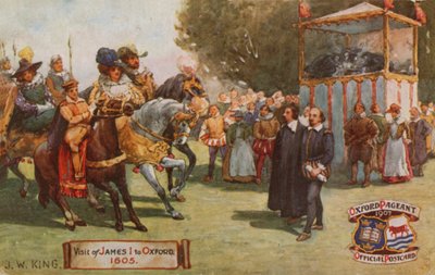 Visita di Giacomo I a Oxford, 1605 da English School