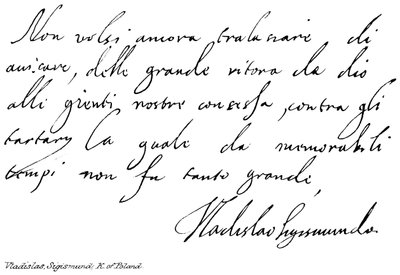 Vladislas, Sigismund, Re di Polonia da English School