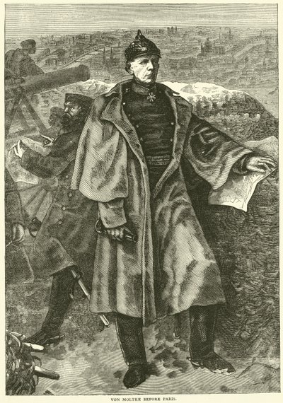 Von Moltke davanti a Parigi, novembre 1870 da English School