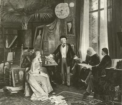 Wagner e i suoi amici (incisione) da English School