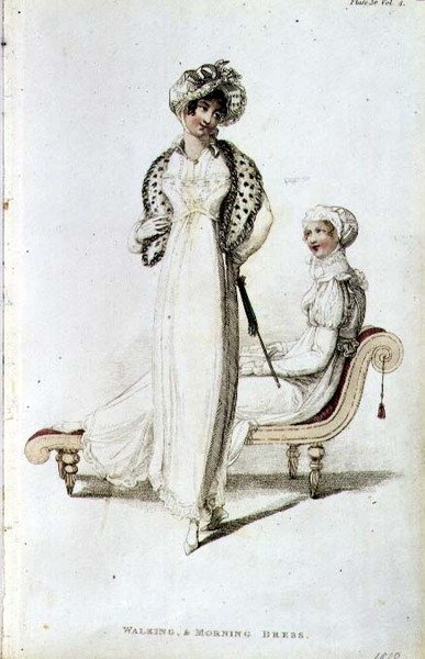 Abito da passeggio e da mattina, tavola di moda da Ackermann