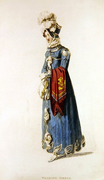 Abito da passeggio, tavola di moda da Ackermann