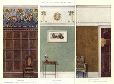 Decorazioni murali per stanze principali da English School