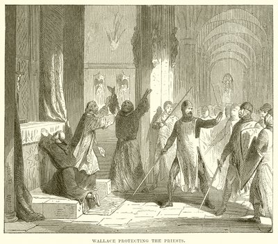 Wallace che protegge i sacerdoti da English School