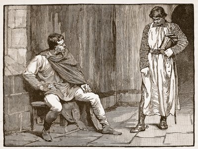 Confessione di Waltheof, illustrazione da Cassells Illustrated History of England da English School